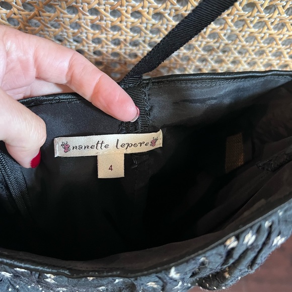 Nanette Lepore navy blue and white dress - Picture 2 of 2